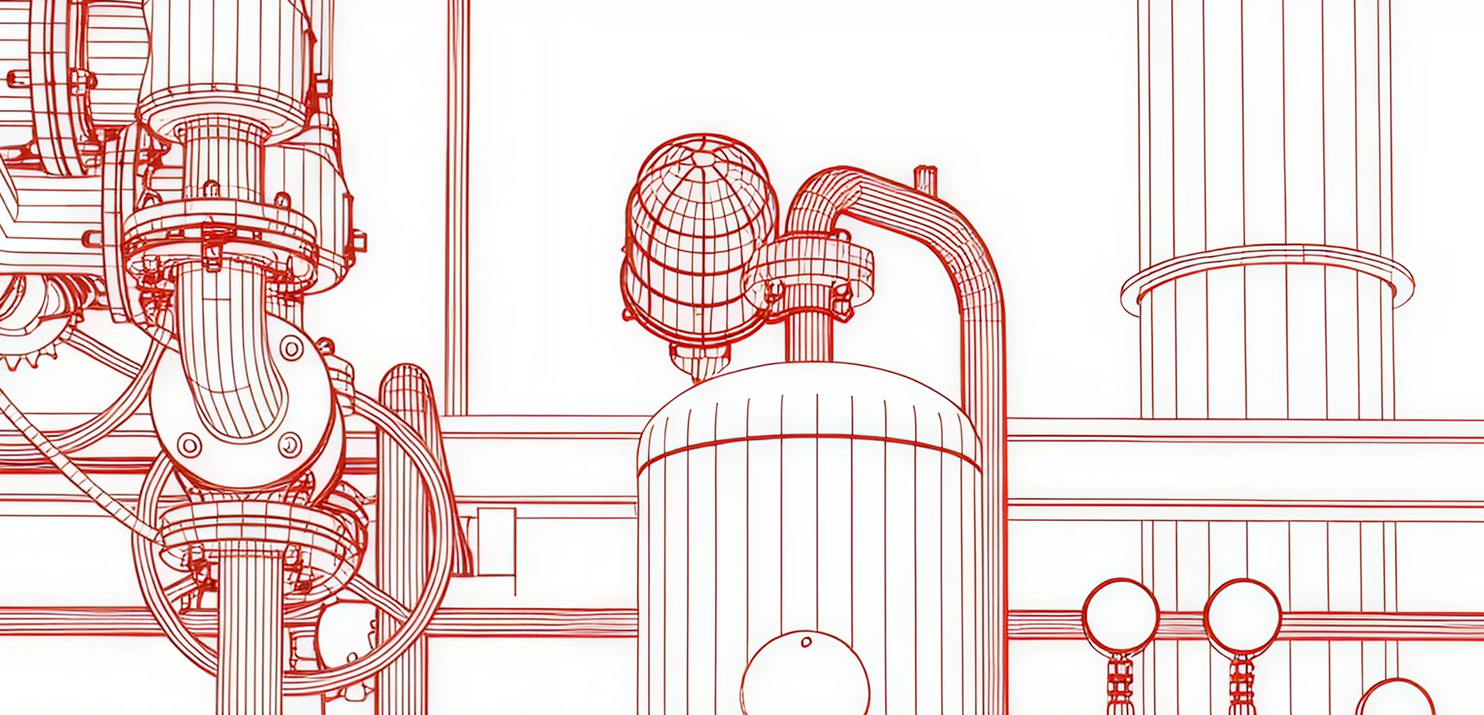 Technical blueprint of cellular glass insulation